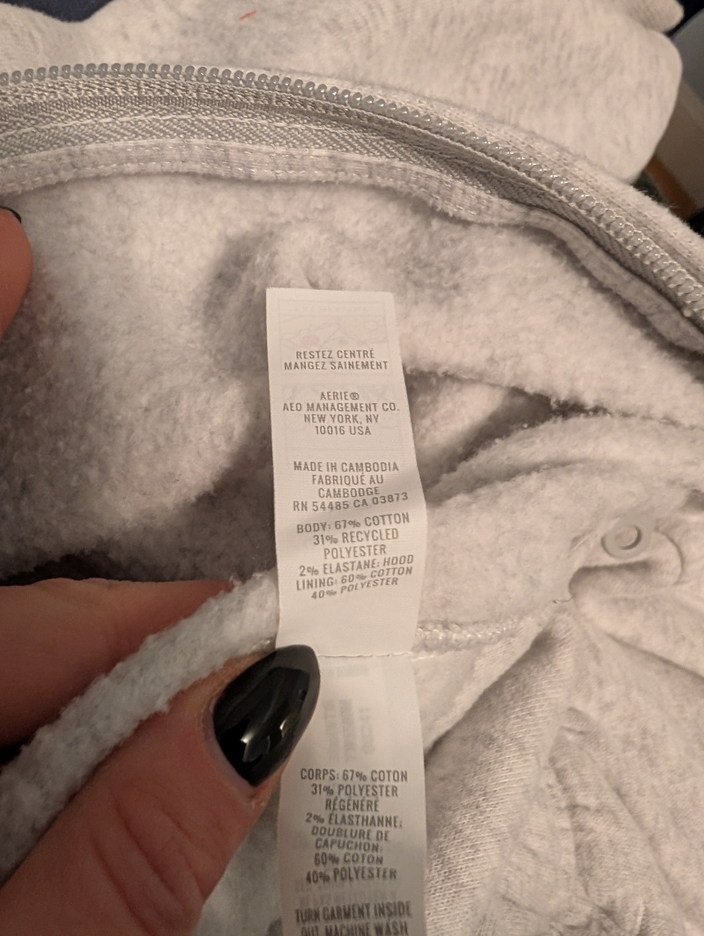 aerie Offline Heather Gray Zip Jumpsuit - Picture 9 of 11
